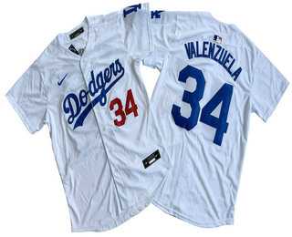 Men's Los Angeles Dodgers #34 Fernando Valenzuela Number White Limited Stitched Jersey,We sell and wholesale Men's Los Angeles Dodgers #34 Fernando Valenzuela Number White Limited Stitched Jersey on line form chian!